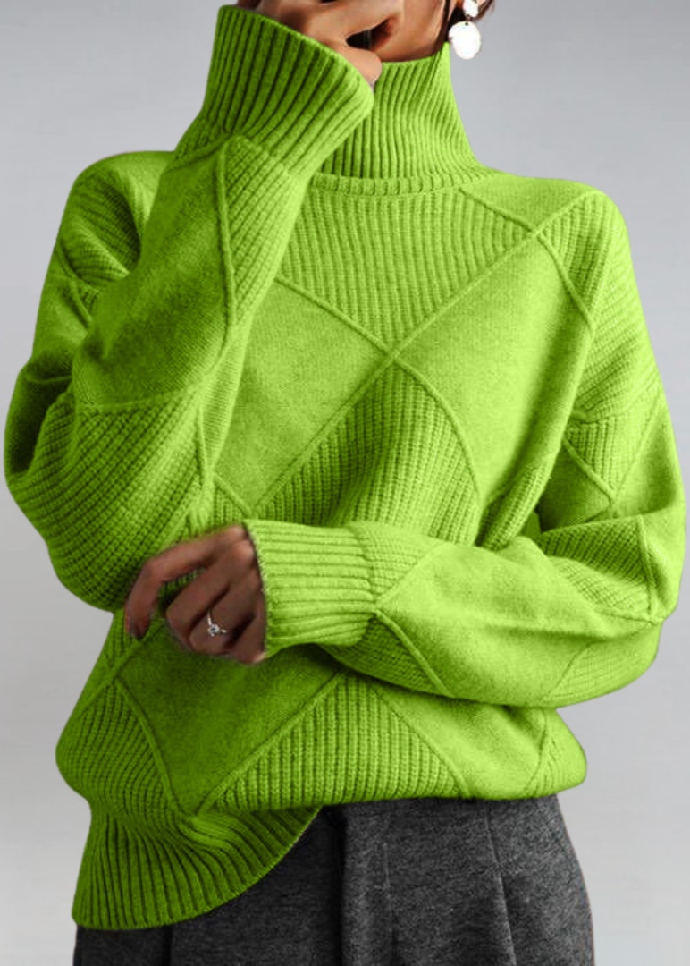 OLIVIA™|MAGLIA COLLO ALTO