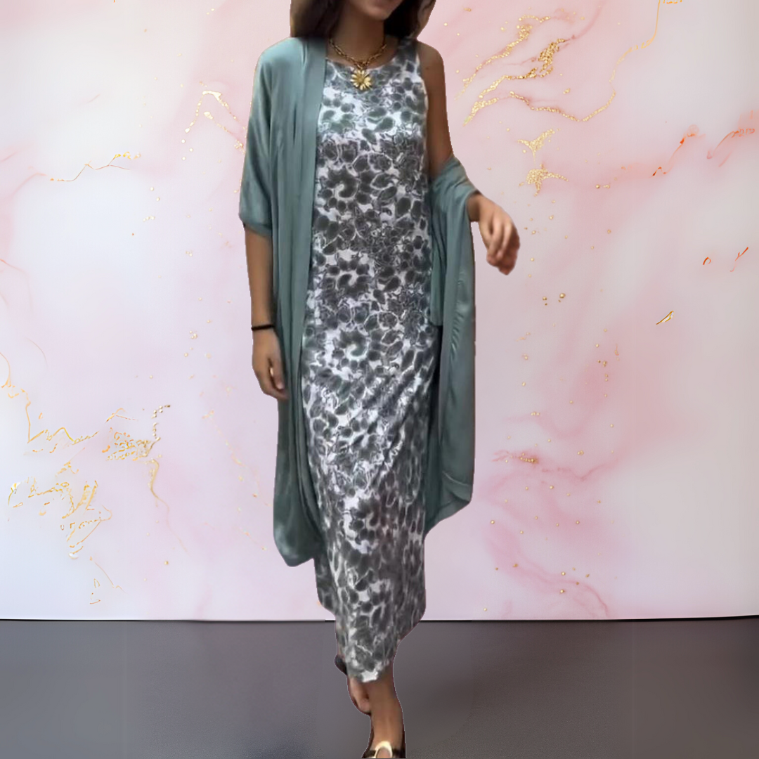 Sabine™ | Elegante set abito con cardigan