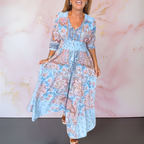 Bella™ | Elegante maxi-abito boho con cintura