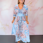 Bella™ | Elegante maxi-abito boho con cintura