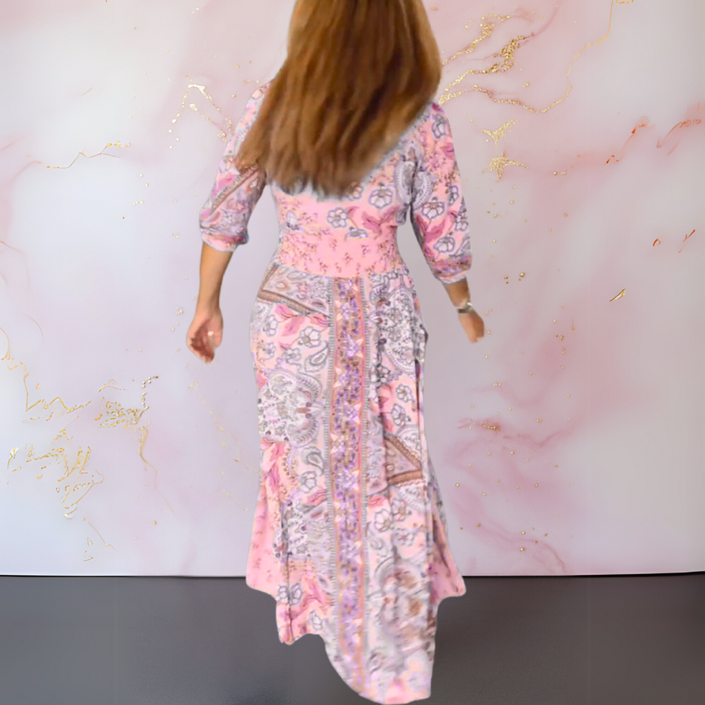 Bella™ | Elegante maxi-abito boho con cintura