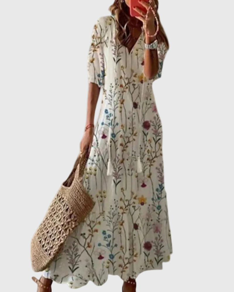 Amalia | Vestito Maxi Estivo Boho Vintage