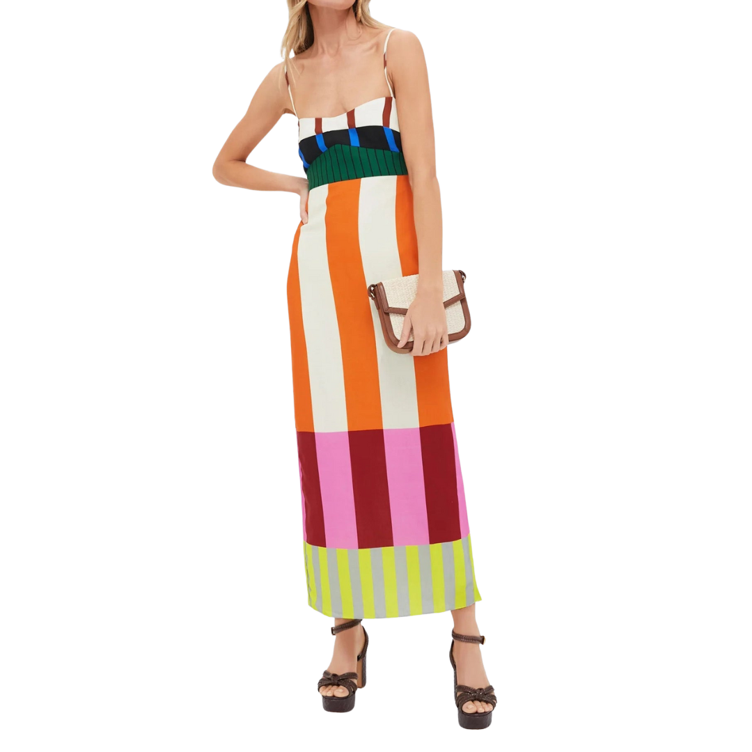 Pamela™ | Abito a righe colorate