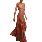 Giannina™ | Abito lungo stampato elegante