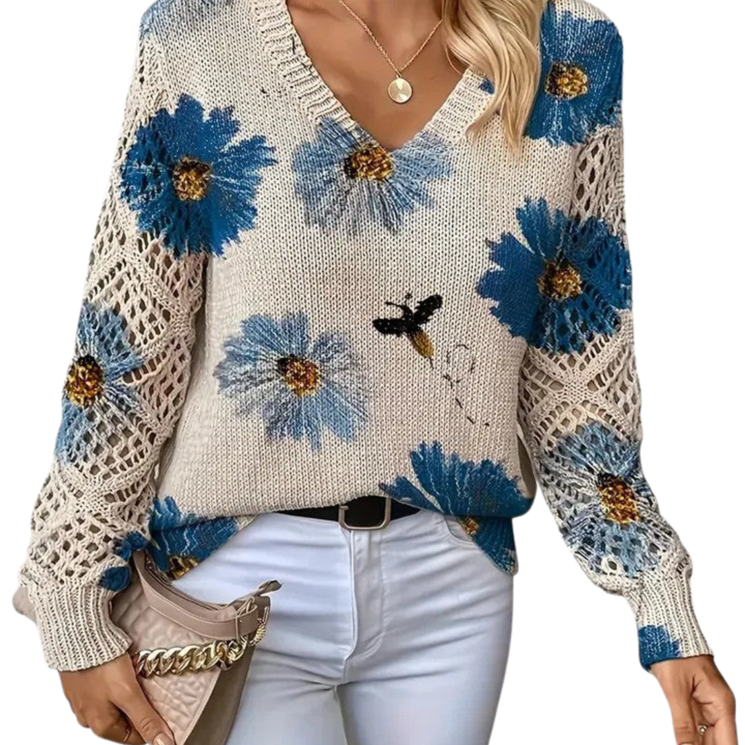 ORNELLA™|MAGLIONE FLOREALE