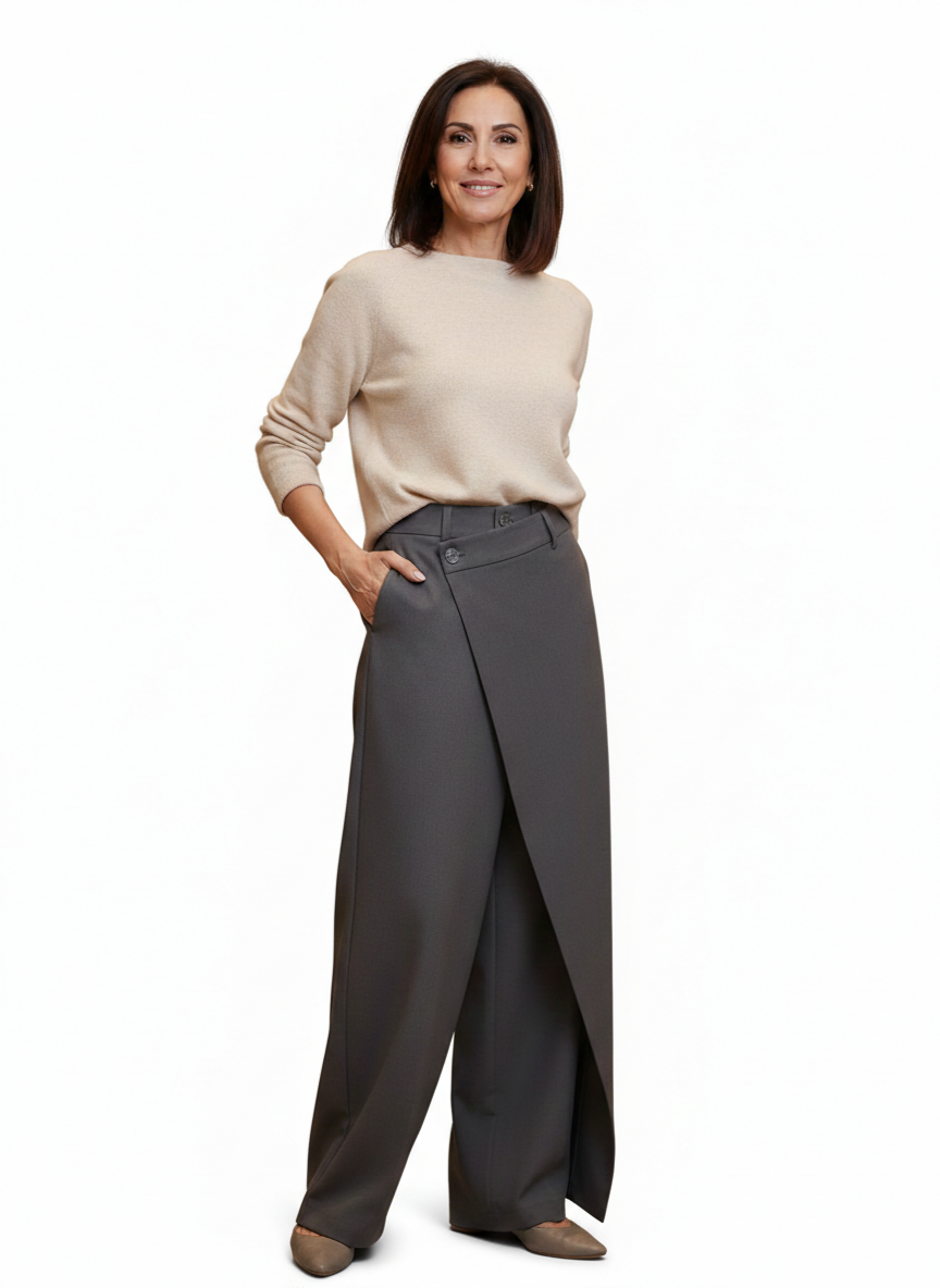 Giulia™ | Pantaloni Morbidi a Gamba Ampia