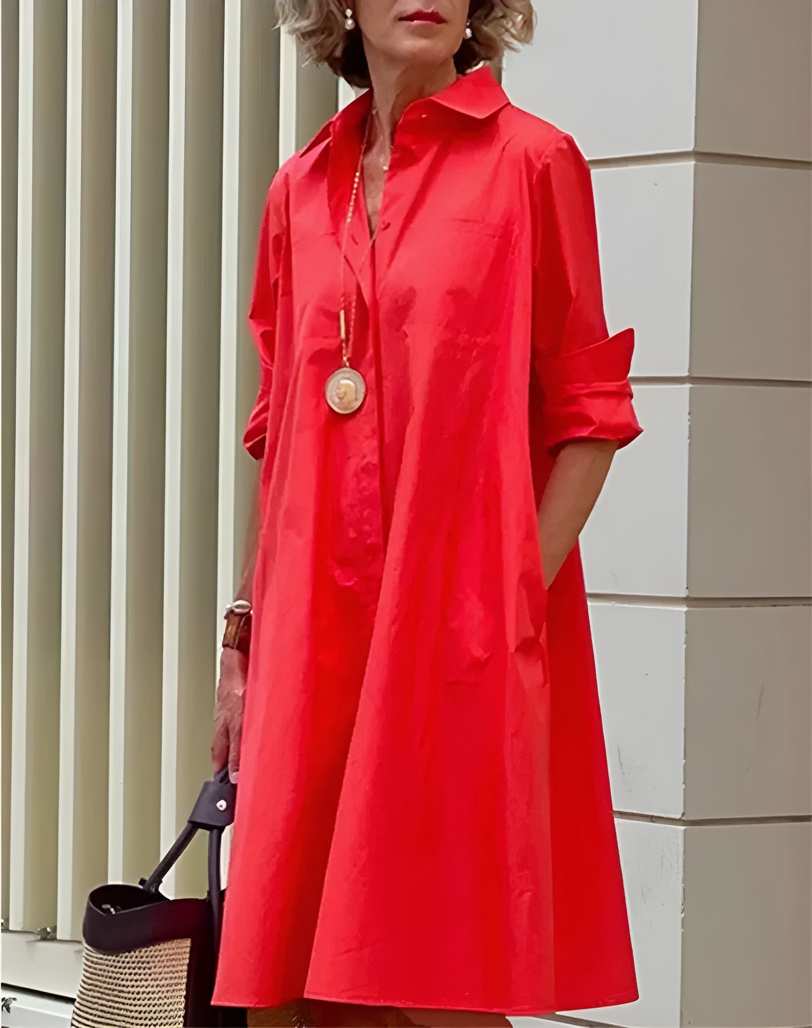 Caterina™ | Abito Chemisier Raffinato