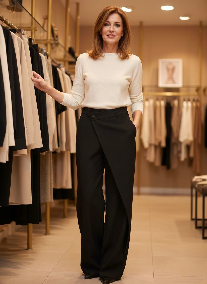 Giulia™ | Pantaloni Morbidi a Gamba Ampia