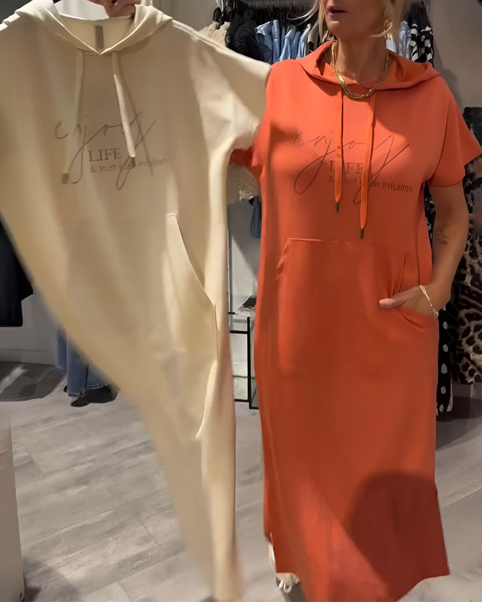 Sasha™ | Abito felpa con cappuccio